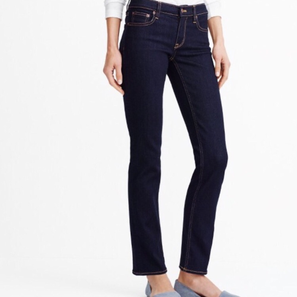 NWT J Crew rinse wash straight and narrow jeans